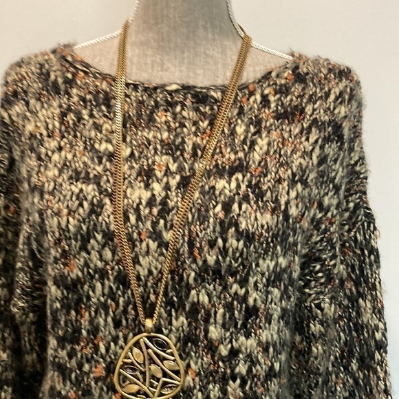 Club Monaco Marled Knit Sweater M Super Soft Cotton Acrylic Blend Pullover - Picture 5 of 12